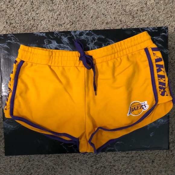 lakers booty shorts